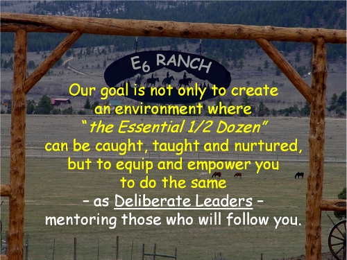 Goal for E6 Ranch